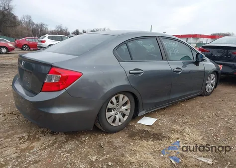 2012 Honda Civic Lx z USA, uszkodzony, nr VIN 2HGFB2F54CH330535